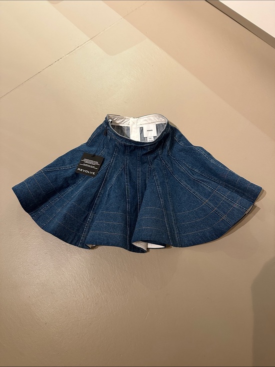 REVOLVE Dresses & Skirts - REVOLVE Dark Blue Denim Full Flare Skirt